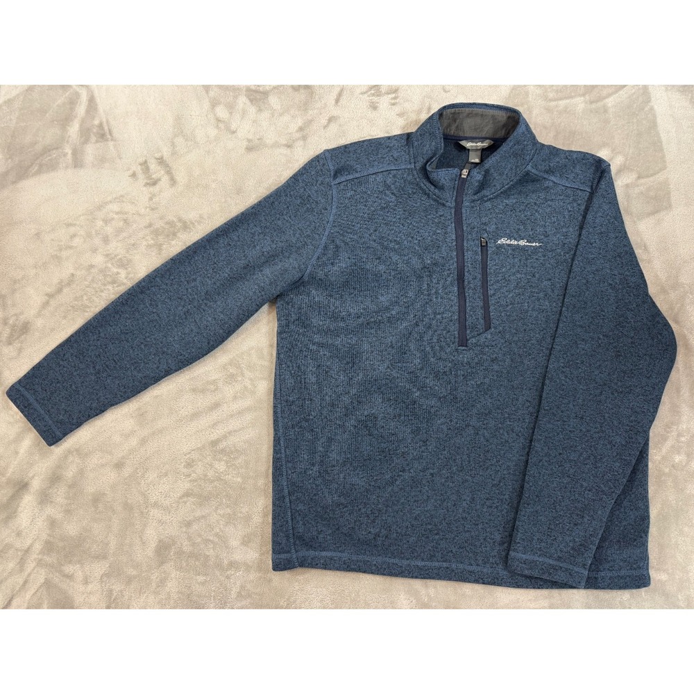 Eddie Bauer Pullover Mens XXL Fleece Hiking Outdoor Mid Layer Gorpcore Half Zip